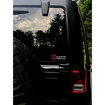 GG: Rocks Less Traveled® Jeep Die Cut Clear Sticker