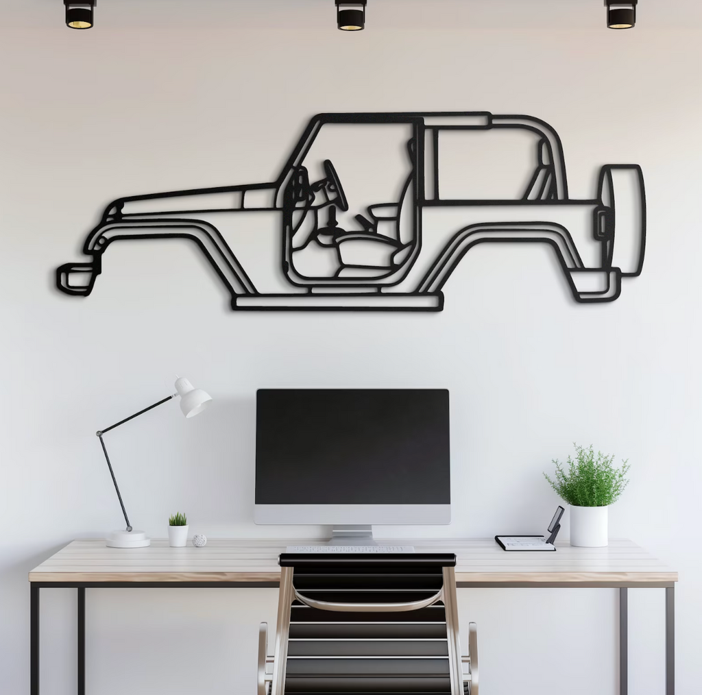 Custom Jeep Metal Wall Art – Durable Steel Décor for Jeep Enthusiasts