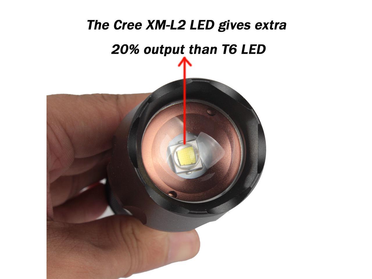 LAMPE ELECTRIQUE G700 X800 ShadowHawk XM-L T6 LED Flashlight Led