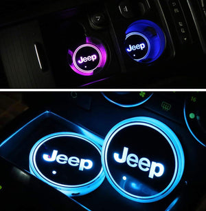Unique Jeep Logo Cup Holder LEDs – Gladiator Gear