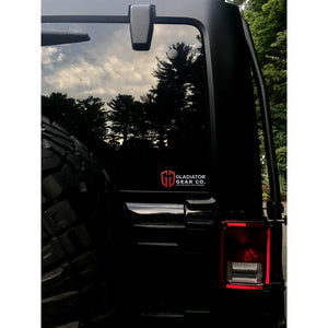 GG: Rocks Less Traveled® Jeep Die Cut Clear Sticker
