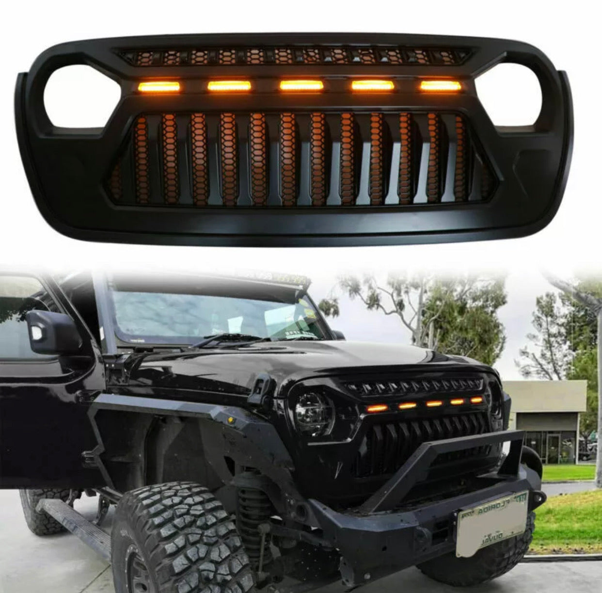 Grille w/ Amber LEDs